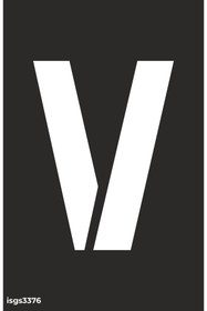 Resim isgtabelam 13x20 Cm/kompozit / V Harfi Boyama Şablonu 