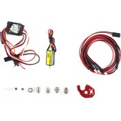 Resim Spibicyy 050 66T Fırçalı Motor ve 30A Esc ve 2 Beyaz 2 Kırmızı LED Işık Eksenel SCX24 1/18 1/24 1/28 1/32 Rc Araba Yükseltme Parçaları (Yurt Dışından) 