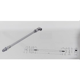 Resim Yapıtaşı Yt121 Uzun Esnek Klozet Taharet Çubuğu Dirsekli 240mm 