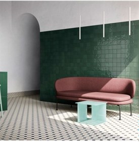 Resim VitrA 10x10 Retromix Fon Zümrüt Yeşil Parlak Duvar Karosu K948422 
