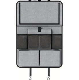 Resim Chuangyinshop Grey Çok Amaçlı Su Geçirmez Dayanıklı Oksford Kumaş Araç Koltuğu Çantası 11+2 Cep 