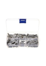 Resim Tenfowee 200 Adet Paslanmaz Çelik Kablo Ek Parçası Seti - 3 Farklı Boyutta 12-10awg, 16-14awg, 22-18awg Şeffaf Saklama Kutusu İle 