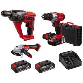 Resim Einhell Kit12 18V Li-ion Akülü Sds Delici + Matkap + Taşlama Set 