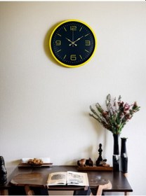 Resim Büro Ev Ofis Duvar Saati İçin 36cm Sarı Tarz Mekanizma Diğer 