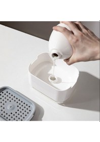 Resim Mutfak Bulaşık Sabunu Ve Deterjan Pompalı Hazneli Sıvı Sabunluk 