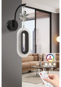 Resim İstanbul Avize Aplik Led Alfa Tekli Siyah Aplik 