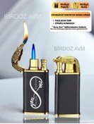 Resim birdoz avm Kişiye Özel İsimli Sevgililer Günü Tasarım Sevgiliye Hediye Timsah Başlıklı Çift Ateşli Çakmak 