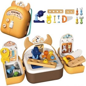 Resim Xindoker Çocuklar İçin Eğitici Tamir Aletleri Seti - Sırt Çantası Depolama Ve Rol Oyunlarıyla Pratik Becerilerini Geliştirin 