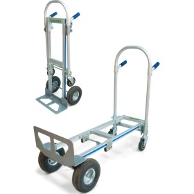 Resim Balatlı 200 KG Kapasiteli Alüminyum El Arabası, Fonksiyonel Blt-Ta-Aht200B 