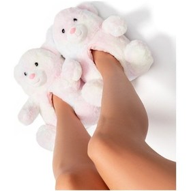 Resim Yogi Kadın Hayvanlı Panduf Pembe 36/41 Pembe 