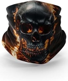 Resim Bebo Store Extreme Spor Motor Ve Bisiklet Kullananlara Özel Desenli Buff Boyunluk Bandana Balaklava - skull-0208-5 