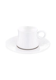 Resim Bambum Lara Porselen Fincan Takımı Seti 6 Kişilik 12 Parça beyaz 