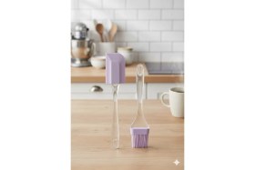 Resim Silikon Fırça ve Spatula Seti - 5 Renk Seçeneği (Isıya Dayanıklı) 
