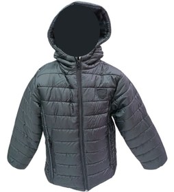 Resim Erkek Çocuk Speedy Armalı Kapüşonu Sabit İçi Polar Astarlı Siyah Mont Siyah 