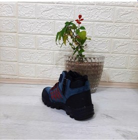 Resim Black Sea 542 Mavi-kırmızı Kürklü Fermuarlı Cırtlı Erkek Çocuk Bot 001 