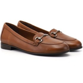 Resim Gönderi R Kadın Taba Hakiki Deri Tokalı Babet Gdza134m0430 Taba 