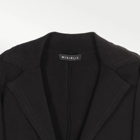 Resim Siyah Triko Kadın Blazer Ceket - SİYAH / 38 