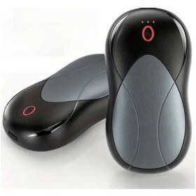 Resim Oldfriend Siyah 1 Adet Mini 2'si 1 Arada Taşınabilir Usb Şarjlı El Isıtıcı Manyetik 6000mah Pil 