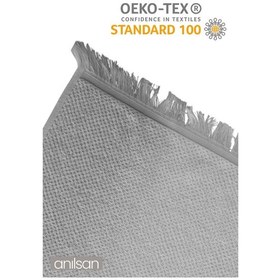 Resim 4'lü Gri Jelena Havlu Seti %100 Pamuk - 2 Adet El Havlusu 50x90 Ve 2 Adet Banyo Havlusu 70x140 Gri 