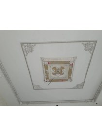 Resim Deco Market Decogold 90*90 cm Kare Beyaz Altın Saray Tavan 