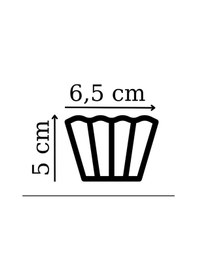 Resim Cupcake Kalıbı & Kek Kapsülü & Muffin Kek Kalıbı & 25 Adet - Siyah Beyaz Kek Kalıbı Beyaz 