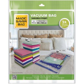 Resim Magic Saver Bag Tekli Vakumlu Poşet - XXL - 80x100 cm 