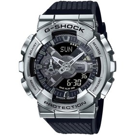 Resim Casio G-shock Gm-110-1adr G-steel Siyah Renk 20 Atm Su Geçirmez Spor Erkek Kol Saati Siyah 