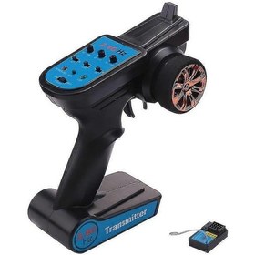 Resim 1/8 1/10 1/12 Rc Araba Tekne Tankı Paletli Axia İçin 2.4 Ghz Uzaktan Kumandalı 3 Kanallı Verici Alıcı İle Gösterildiği Gibi 