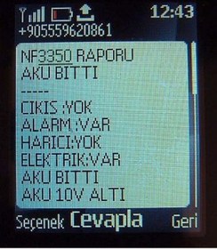Resim Nefer Gsm Uzaktan Kumanda Arıza Rapor Geri Arama Elektrik Akü 