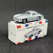 Resim 1 adet Burago 1:64 Ölçekli Diecast Mercedes-Benz 300SL (1954) Vintage Spor Araba Modeli, Manuel Koleksiyonluk Alaşım Oyuncak Araba, ABS Reçine Yapımı 