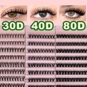 Resim 200 adet D-Kıvrım Kirpik Seti, 0.07mm Kalınlık, Kabarık ve Hacimli Stil, Yeniden Kullanılabilir, Başlangıç Seviyesi, 8-15mm Karışık Uzunluklar, Cosplay ve Günlük Kullanım için Mükemmel, Günlük Kirpik | Dcurl Kirpikler | Yeniden Kullanılabilir Kirpikler, Kirpik Aksesuarları 