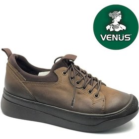 Resim Venüs Wino Hakiki Deri Ortopedik Kadın Casual Ayakkabı VIZON 