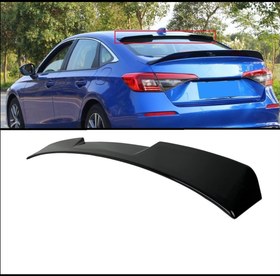 Resim Honda Civic FE1 2022 Uyumlu Cam Üstü RS Spoiler - Piano Black 