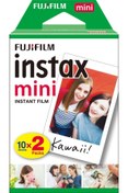 Resim Fujifilm Beyaz Instax Mini 20'li Film Tek Ebat Fotoğraf Kağıtları 