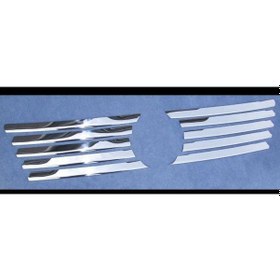 Resim Mercedes Vito W638 1998 - 2003 Ön Panjur 10 Parça Paslanmaz Çelik 