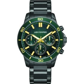 Resim Lee Cooper LC08106.070 Erkek Kol Saati | Yeşil Kadran, Multifonksiyon, Metal Kordon 