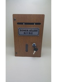 Resim Küçük Boy Ahşap Kişiye Özel Posta Kutusu 