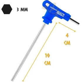 Resim Fixio Saplı Avuç İçi T Alyan Anahtar - 3 Mm. 