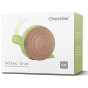 Resim Cheerble Şarjlı Akıllı İneraktif Kedi Salyangoz Oyuncağı - Kahverengi 7 x 5 x 5.8 Cm 