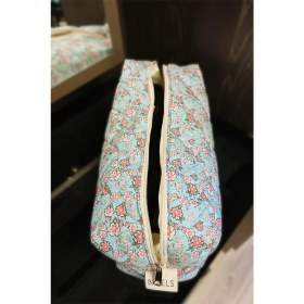 Resim Bahels Soft Mavi Desenli Tekstil Seyahat Çantası XL Boy Günlük Kullanım İçin Şık Tasarım 