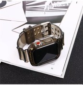 Resim Bileklik Buzul Şeffaf Bileklik 2345. Nesil S8 Entegre S10 Bilekliği 49 Mm Tek Parça Kayış Şeffaf Siyah 