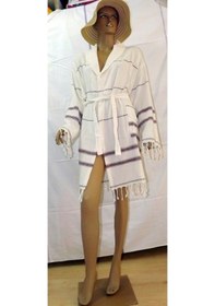 Resim Naturev Home Bambu Peştemal Bornoz-Mor 