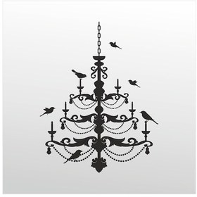 Resim Folyo Sticker Kuş Deseni Adkpquy748 50cm Uzunluk Siyah 