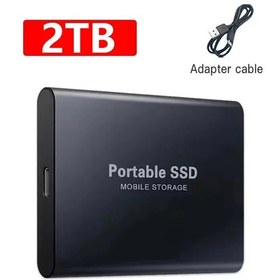 Resim Harici Sabit Sürücü 1 Tb Taşınabilir Ssd 2 Tb Harici Katı Hal Sürücüsü Usb Black 2tb Diğer 
