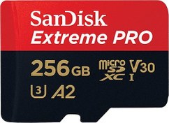 Resim SanDisk 256GB Extreme Pro MicroSDXC Hafıza Kartı (200MB/s) 