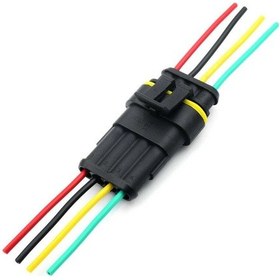Resim Kablolu 4-Pin Su Geçirmez Konnektör Takımı 
