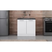 Resim Minar 90 cm Mutfak Dolabı Beyaz 90-B1-Alt Modül 