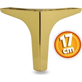 Resim Sedef Lüks Mobilya Kanepe Sehpa TV Ünitesi Koltuk Ayağı 17 cm Gold Altın Baza Ayak 