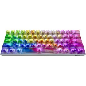 Resim 120 Tuş Yarı Saydam Keycaps, Gökkuşağı Renkli Kristal Klavye Tuş Kapakları Tüm Mekanik - Manyetik Klavyeler İle Uyumludur. 