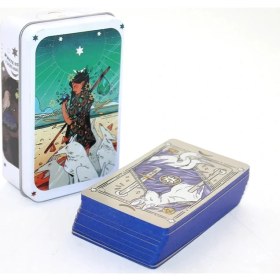 Resim Hatıra Kutusu Metal Kutulu Tarot Kartı ALK2770 - Lisinya 